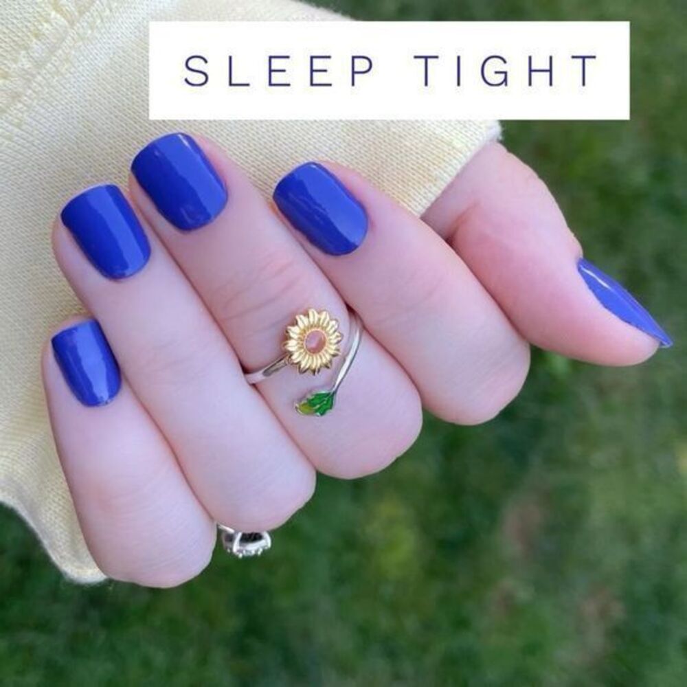 Color Street | Sleep Tight, indigo blue/purple hue, creme finish.